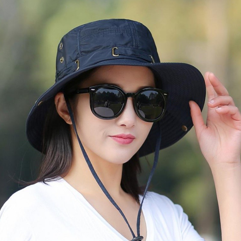 Topi Bucket Hat casual terbaru polos Topi Rimba Cewek   Sport branded dewasa B4J3 murah pria distro 