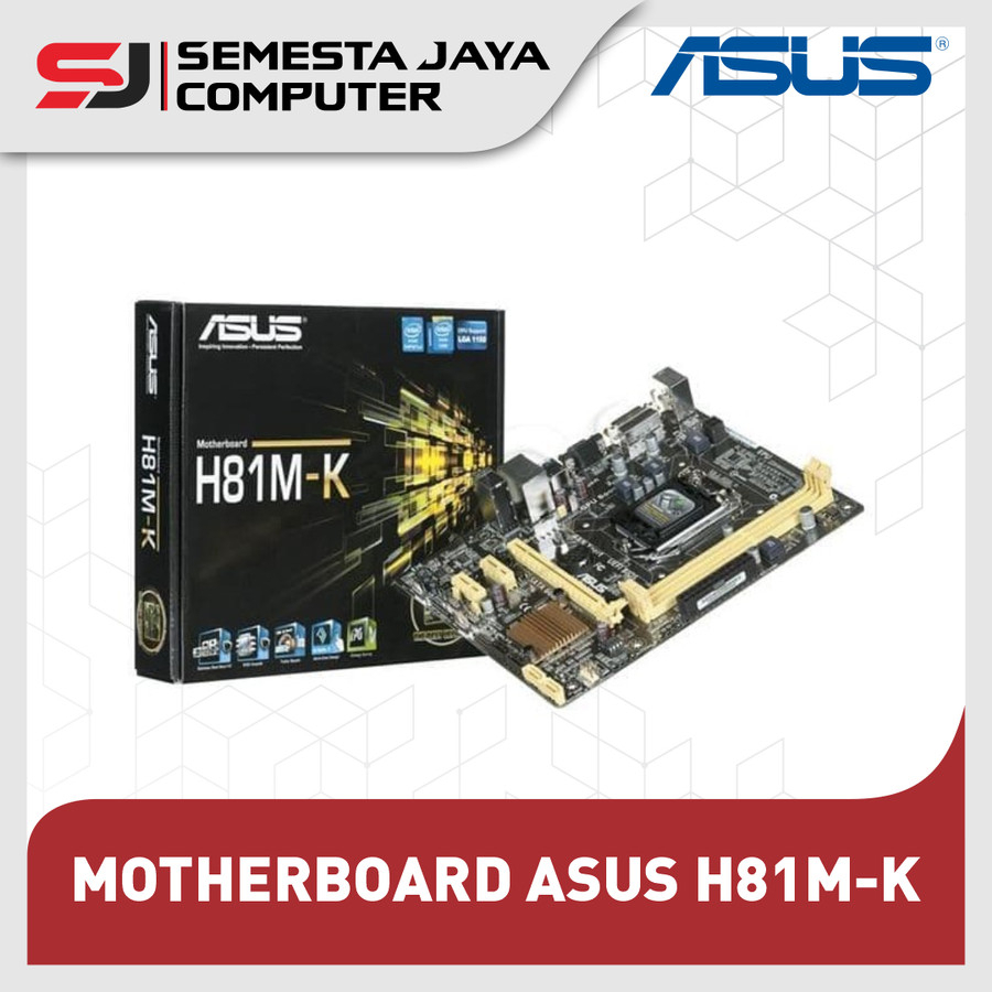 ASUS H81M-K MOTHERBOARD iNTEL SOCKET LGA 1150, GEN 4,USB3,SATA3 NEW
