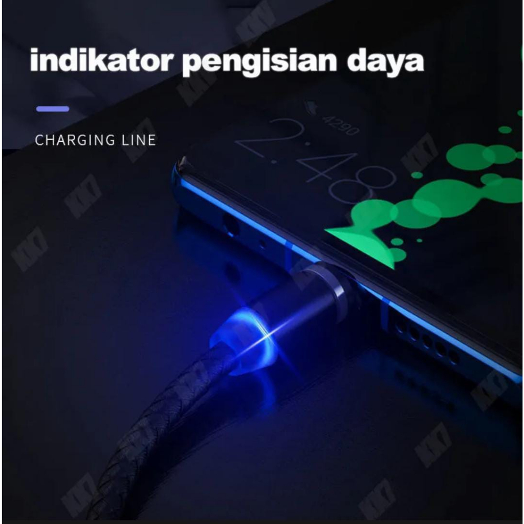 Magnetik Kabel Pengisi Daya Ponsel 3in1 Kabel Charger