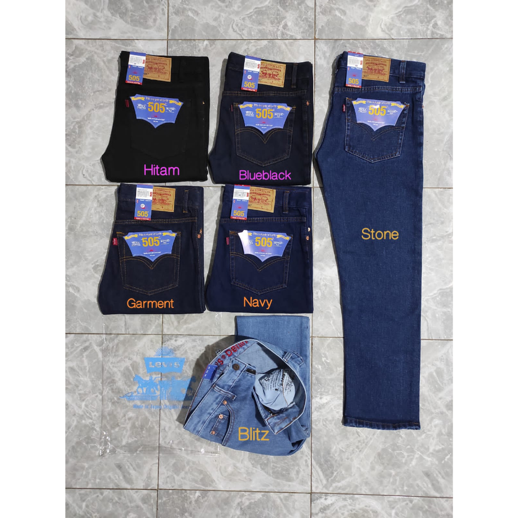 Celana Jeans Panjang Pria Reguler Standar Melar Big Size Jumbo Ukuran 28 Sampai 44