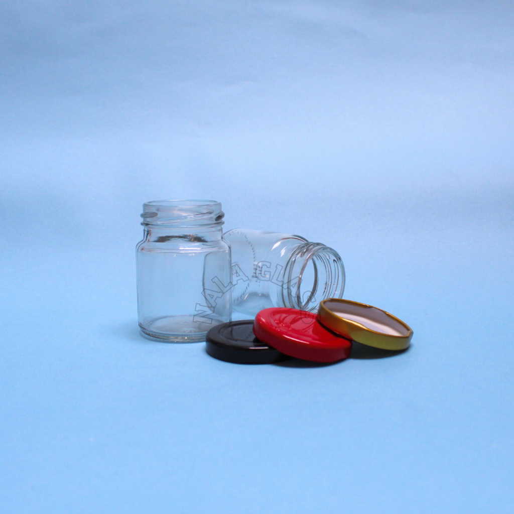 JKB75 toples jar kaca bulat 75ml / mini jar kaca bulat 75ml