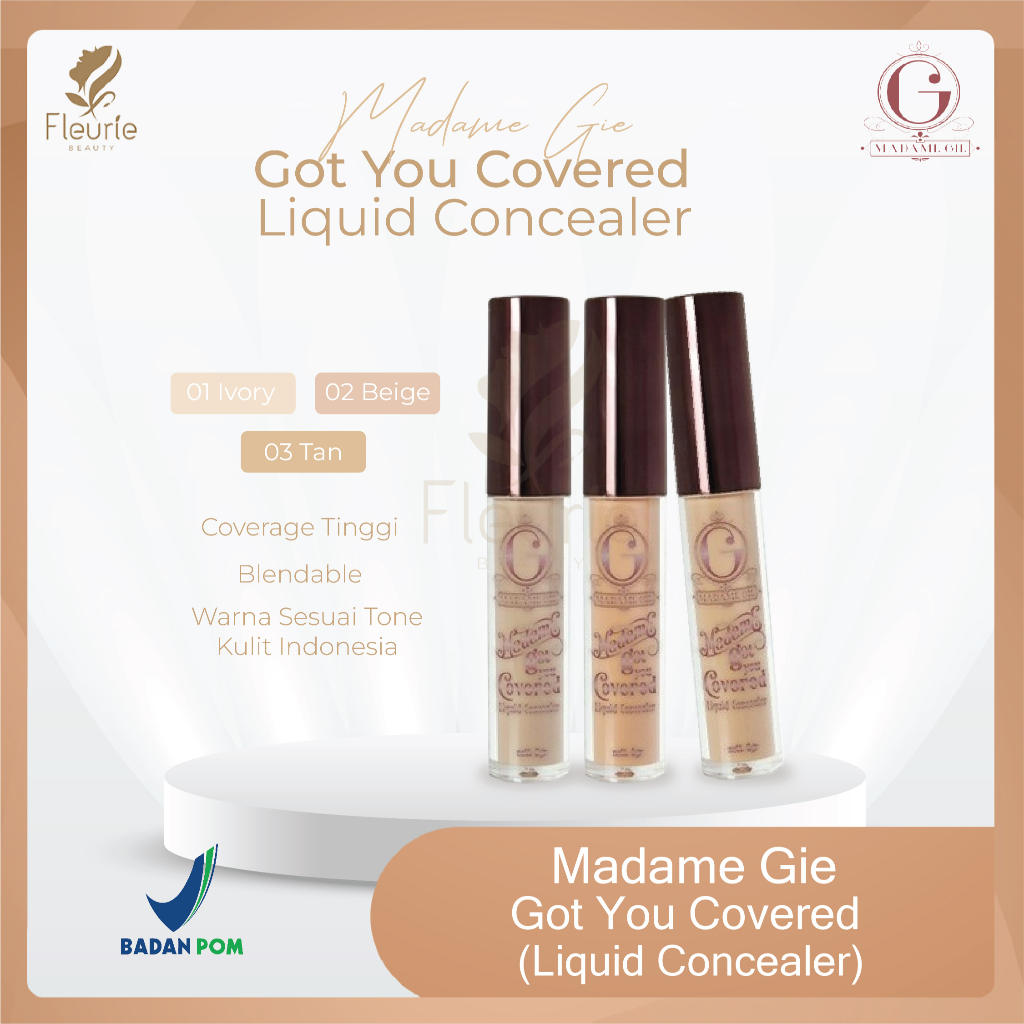 Madame Gie Got You Covered Liquid Concealer - Makeup Concealer Liquid Original BPOM