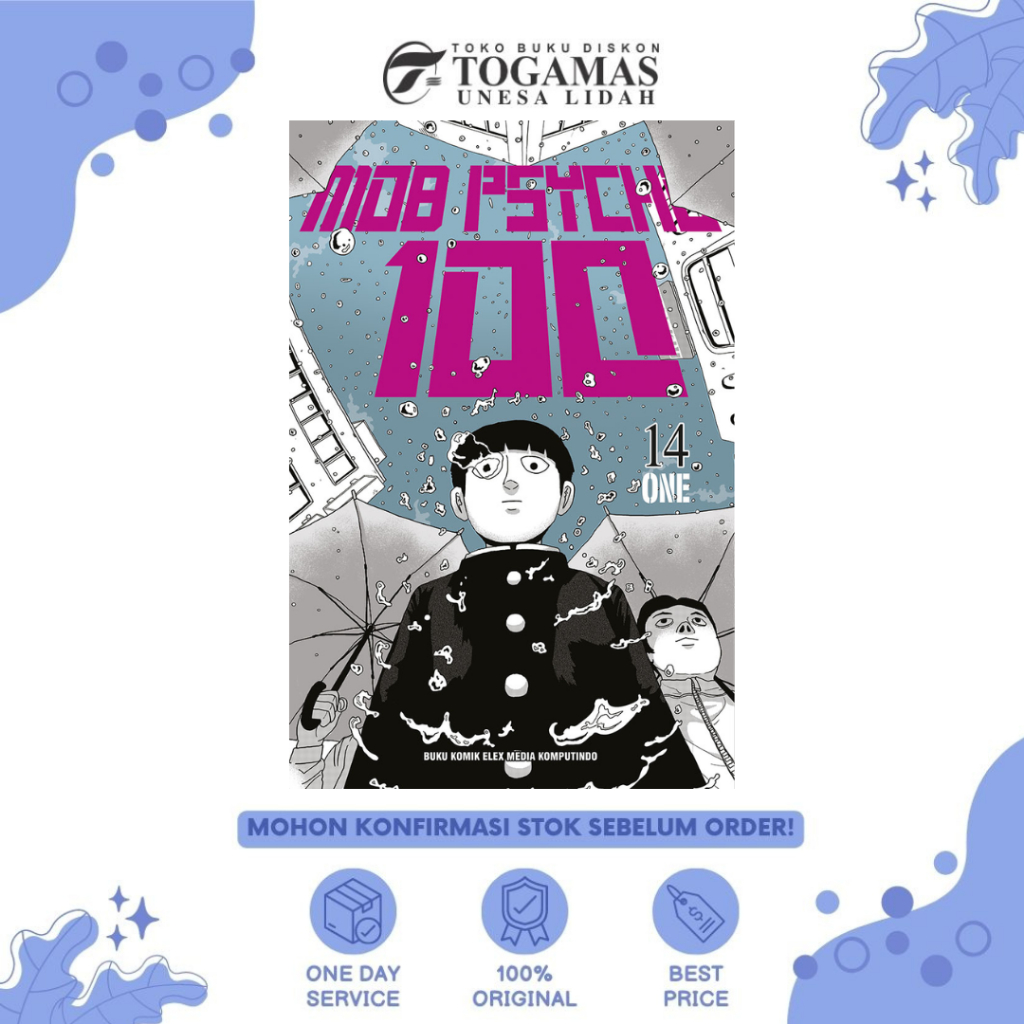 KOMIK- SERI MOB PSYCHO 100 01, 02, 03, 04, 05, 06, 07, 08, 09, 10, 11, 12, 14 KARYA ONE