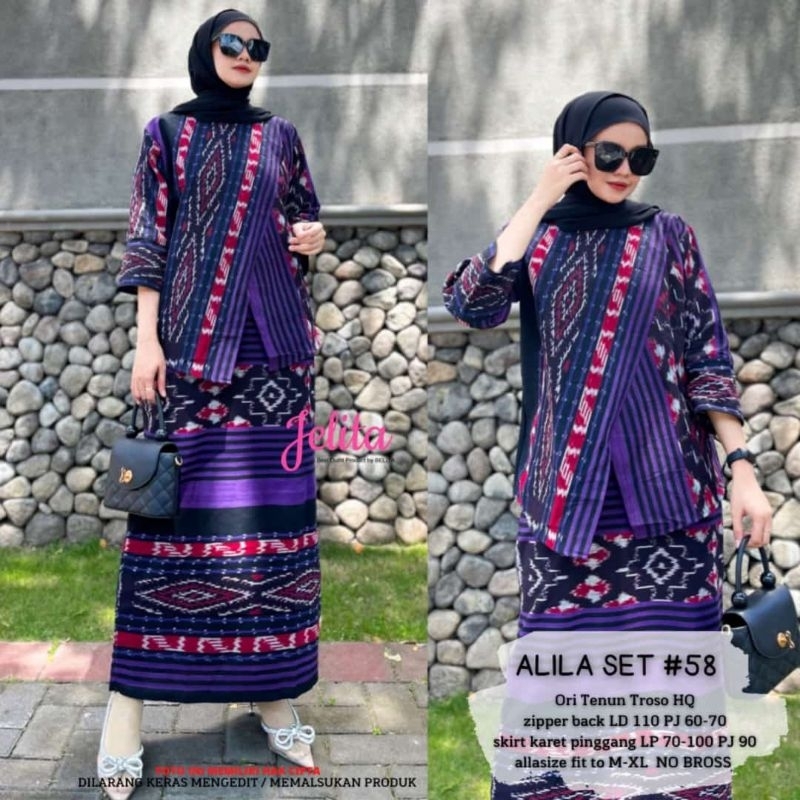 ALILA SET BY JELITA ,TERMURAH ,SETELAN SONGKET