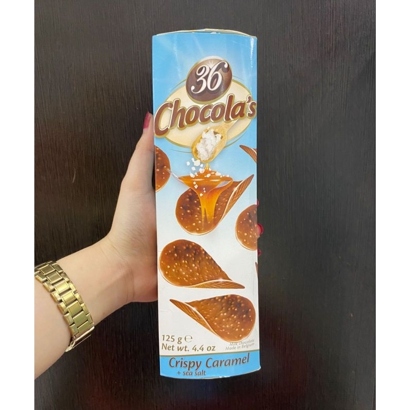 36 Chocola’s Crispy Caramel + Sea Salt 125gr