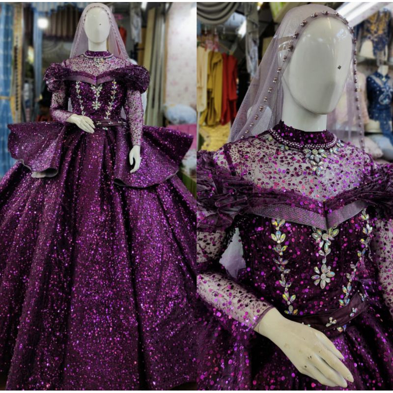 BARBIE PENGANTIN BEREKOR MEWAH MODERN//GAUN WEDDING TERKINI//GAUN MEWAH PREMIUM