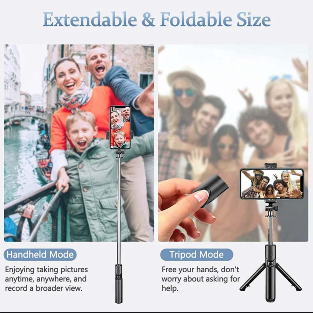 TRIPOD TONGSIS SELFIE ALL IN 1 P20S DENGAN REMOTE BLUETOOTH