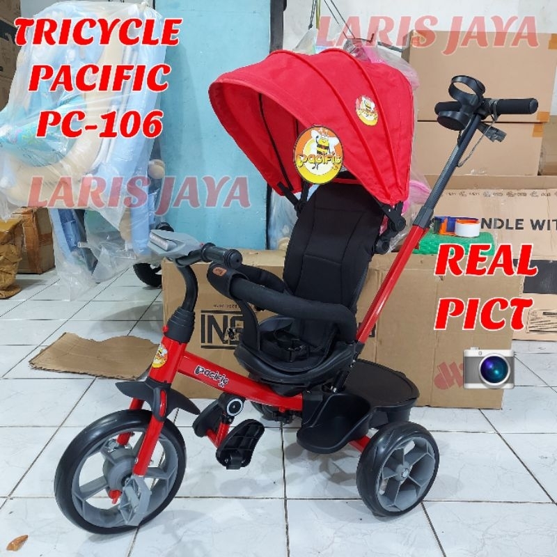 [ BONUS BELL ] Sepeda roda tiga anak pacific pc 106 tricycle pacific pc 106 new , sepeda stroller pa