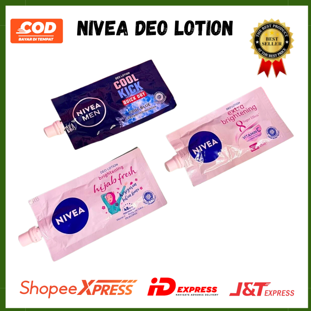 Nivea Deodorant Extra Whitening Nivea Deo Lotion Sachet Brightening Varian Halal BPOM ORIGINAL