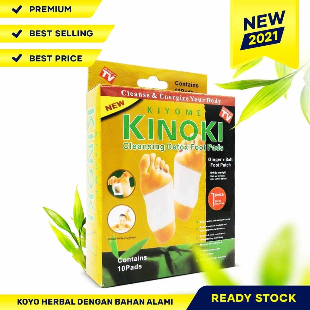 [ ITROLSP ] Kinoki Gold Detox Koyo Kaki Ajaib Dapat Menghilangkan Racun Dalam Tubuh 1 Pack isi 10