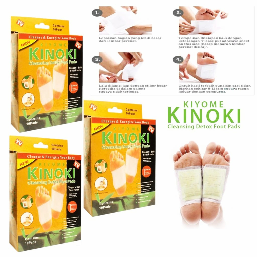 [ ITROLSP ] Kinoki Gold Detox Koyo Kaki Ajaib Dapat Menghilangkan Racun Dalam Tubuh 1 Pack isi 10