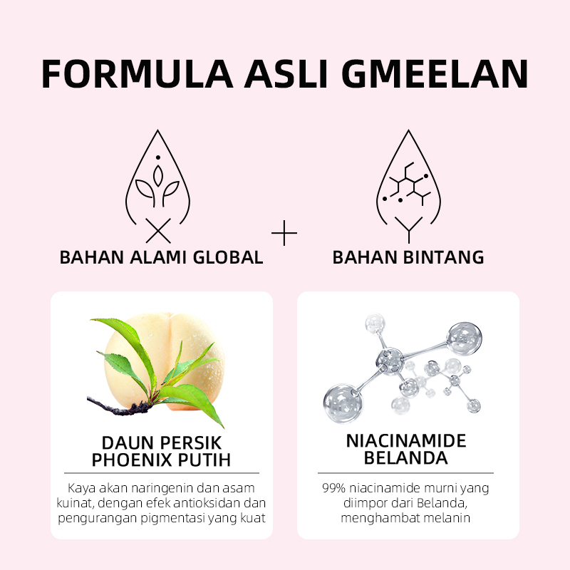 GMEELAN Peach Niacinamide Whitening Serum Cream