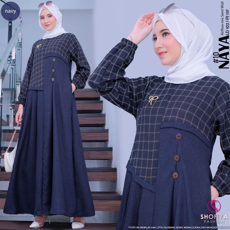 [READY] SHEHSA • NAYA BY SHOFIYA GAMIS DRESS BARU CANTIK FASHION MUSLIM