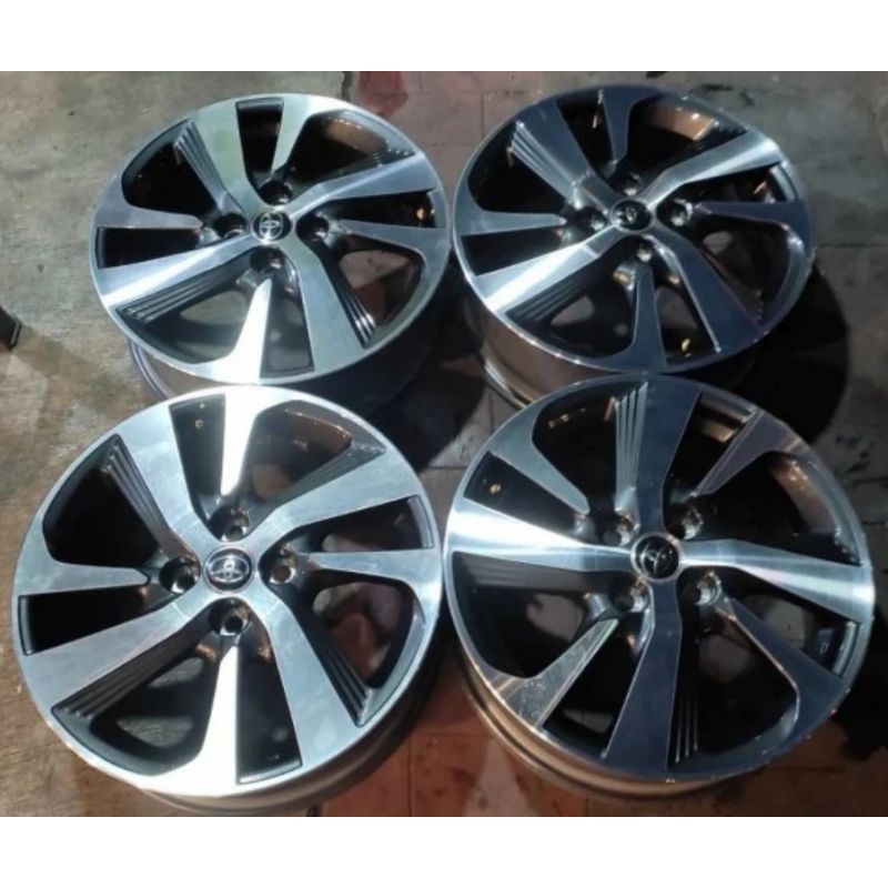 4 Velg R16 PCD 100 original toyota yaris TRD mulus calya sigra agya ayla vios etios altis picanto brio mobilio kia rio