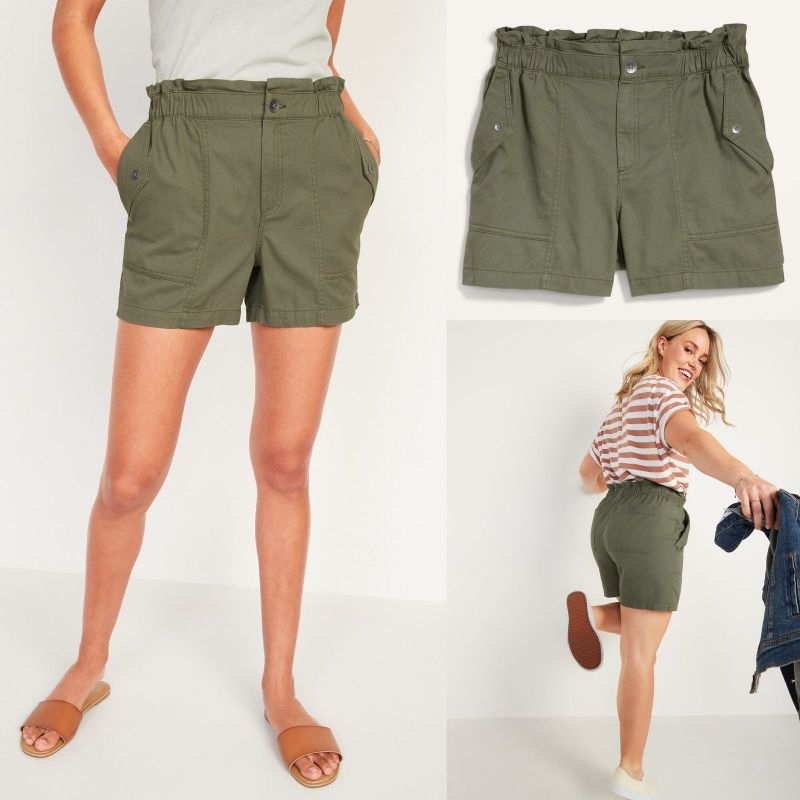 Old** button short pants