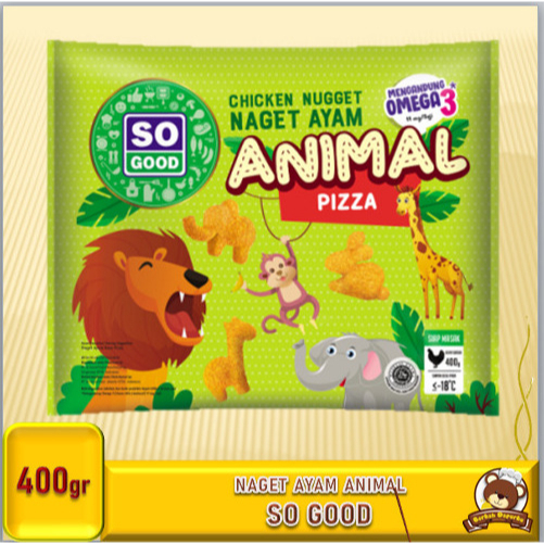 

So Good Naget Nugget Animal 400g Karakter So Good Distributor Frozen Food Bogor