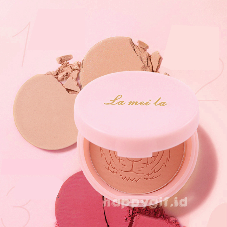 LAMEILA Free Kuas Blush On Tiger Palette Matte Anti Air Tahan Lama LA221 5186