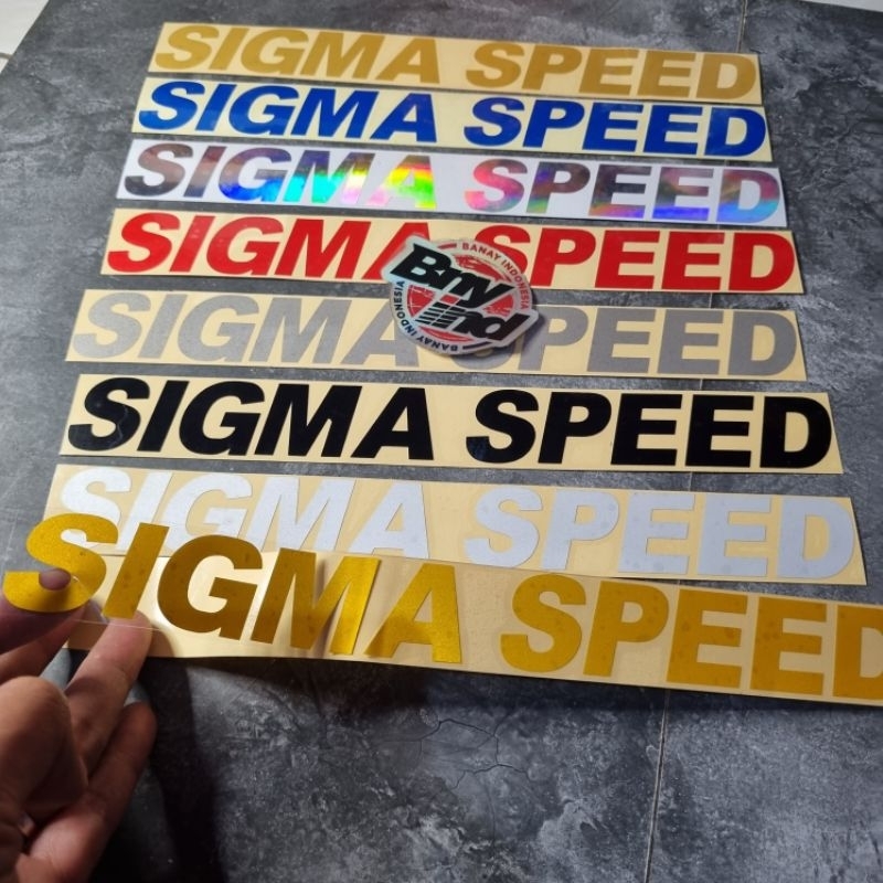 Sticker Stiker SIGMA SPEED Stiker Mobil Cutting