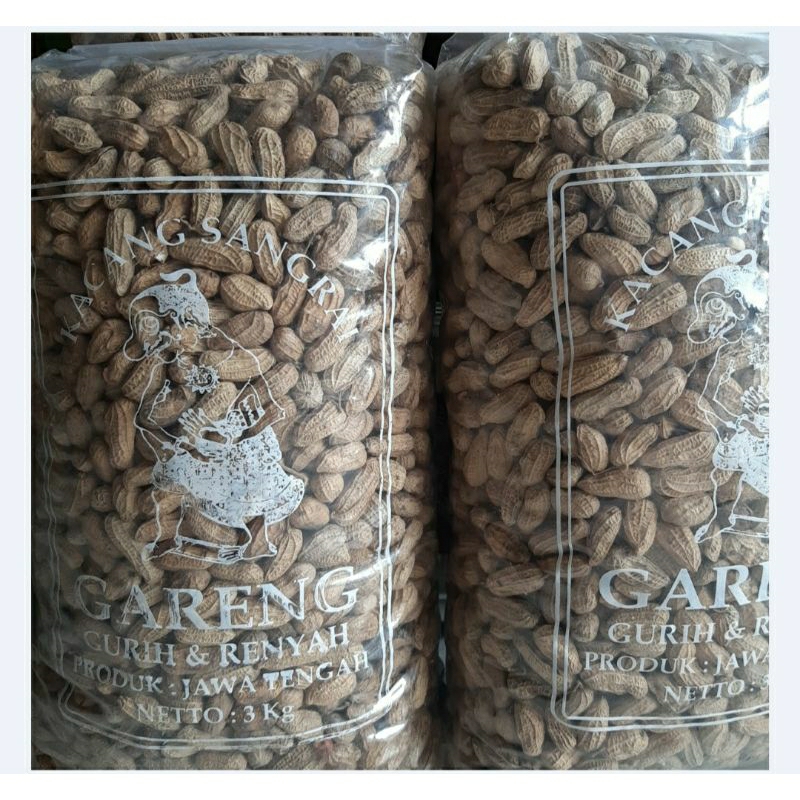 KACANG KULIT 3KG SANGRAI DAN ASIN (1BALL)/SNACK BAL-BALAN/KACANG MURAH