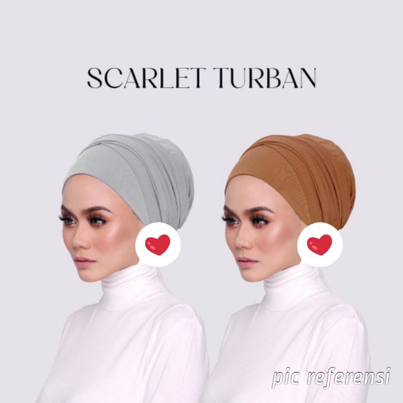 Turban Scarlet bahan Jersey Korea