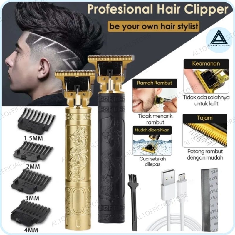 Alat Cukur Rambut Kumis Jenggot Elektrik Shaver Dragon Portable 4In1 Serbaguna Cukur Rambut Viral Bu
