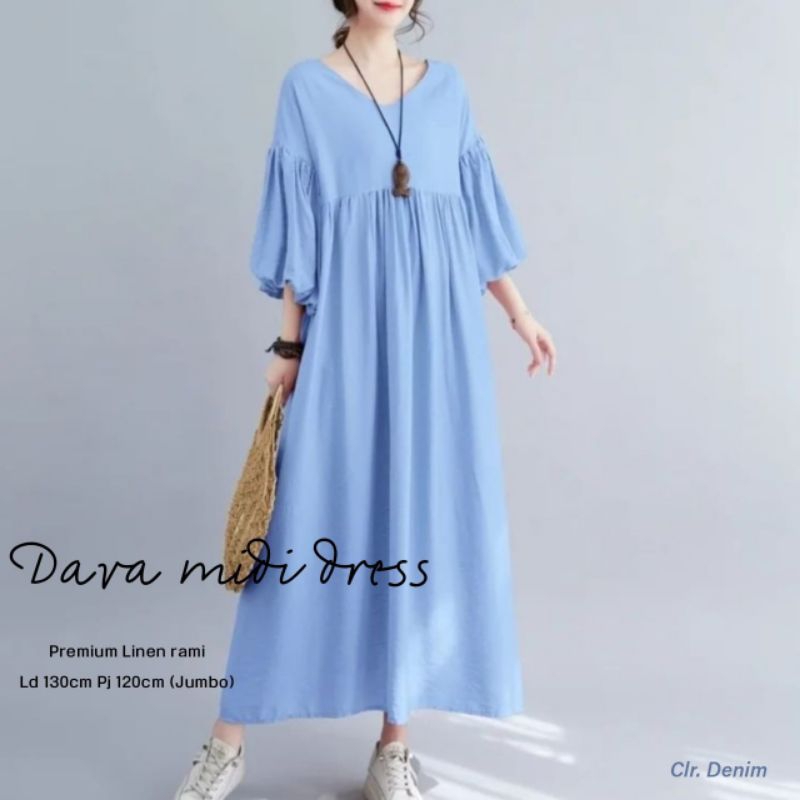 DAVA MIDI DRES TERBARU