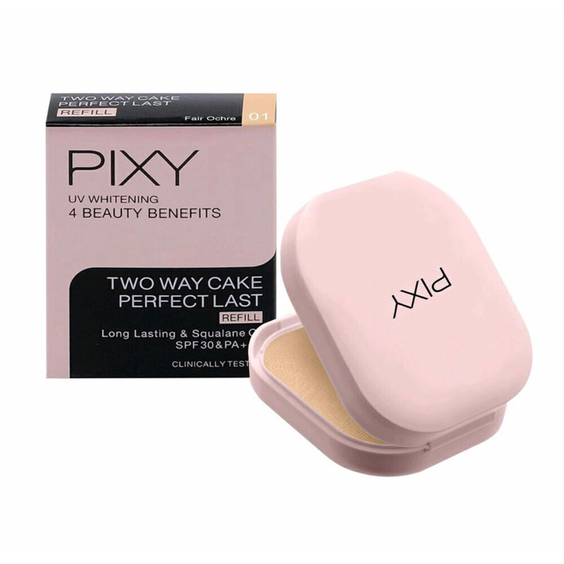 PIXY 4 Beauty Benefit Refill Two Way Cake Perfect Last / Pixy Refill Twc Bedak Padat