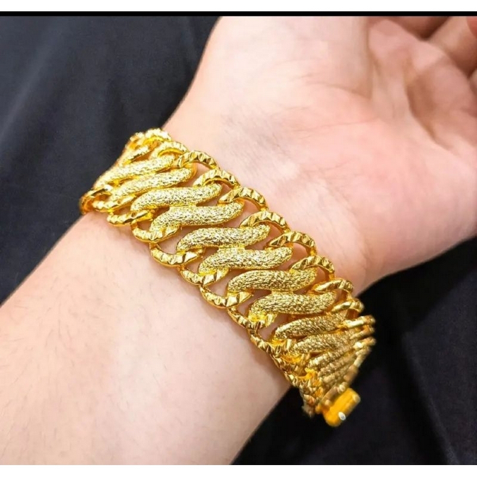 Gelang kendari lapis emas 24k