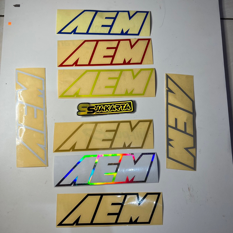 STICKER AEM STIKER MOBIL CUTTING