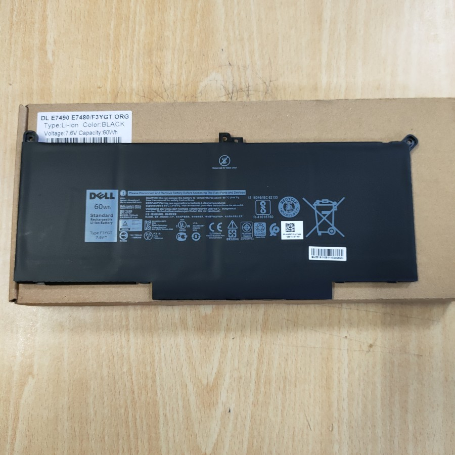 Baterai Ori Dell Latitude E7280 E7290 E7380 E7480 E7490 F3YGT