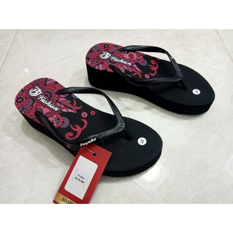 Sandal Wedges Spons Wanita