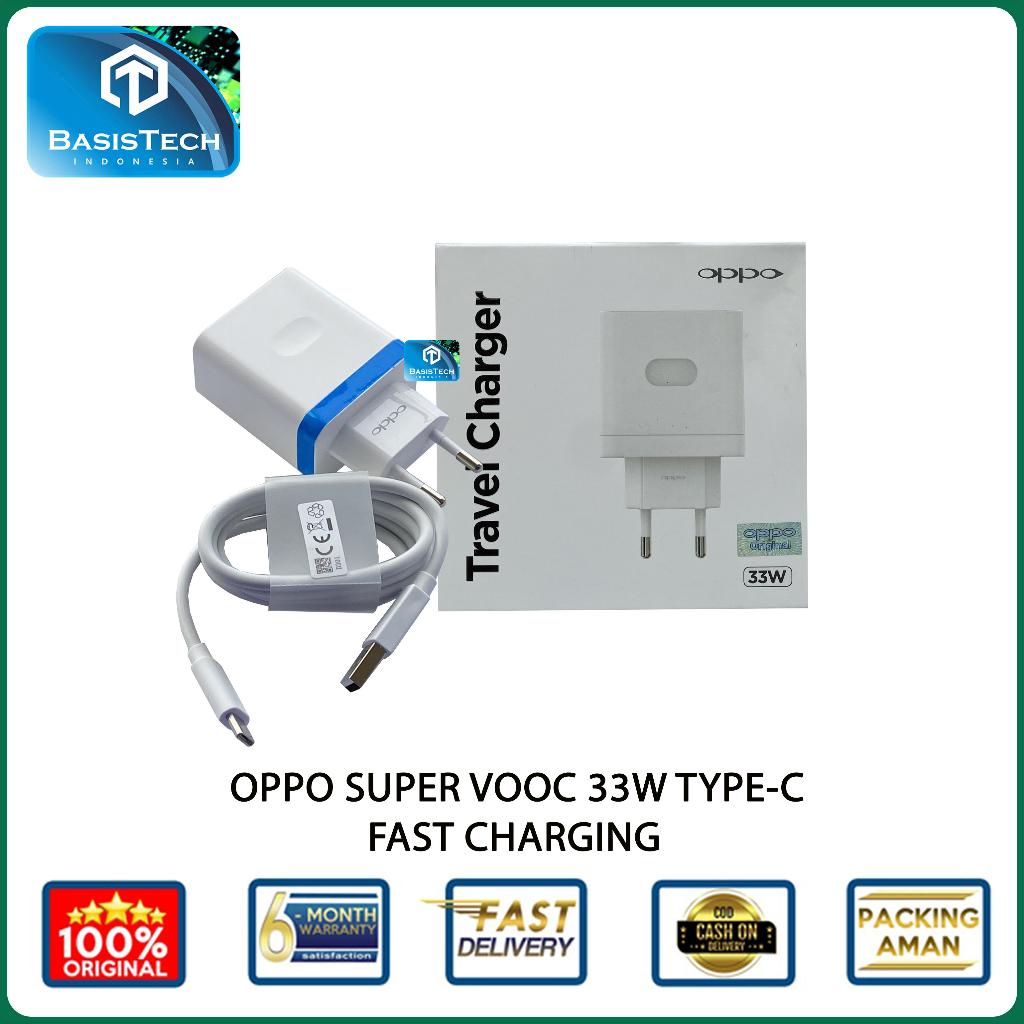 CHARGER OPPO TYPE C 33W SUPER VOOC ORIGINAL HIGH QUALITY