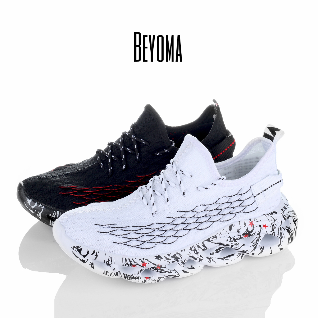 SEPATU BEYOMA GERIGI YZY V50 Original Pria Wanita Sneakers Sport Running Shoes Olahraga Free Kotak B