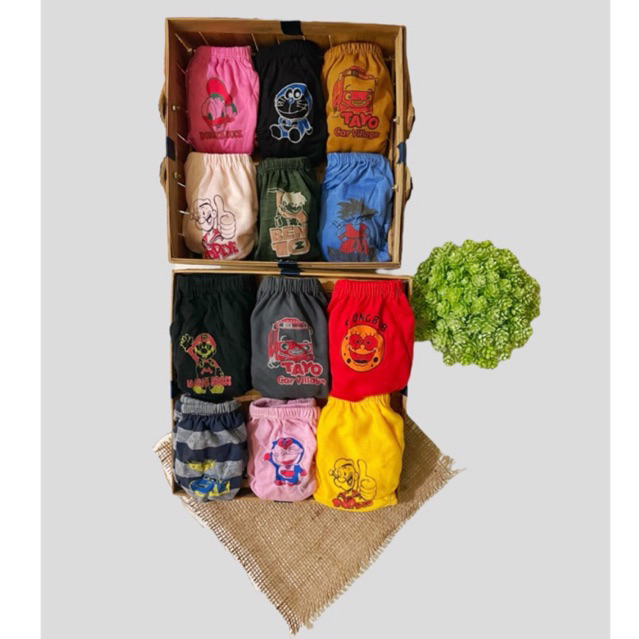 12pcs Celana Dalam SABLON Anak Cowok Murah