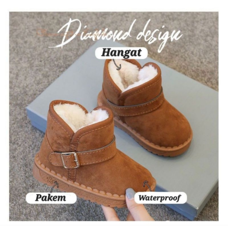 Sepatu Boots Anak Musim Dingin / Waterproof Winter Boots 020
