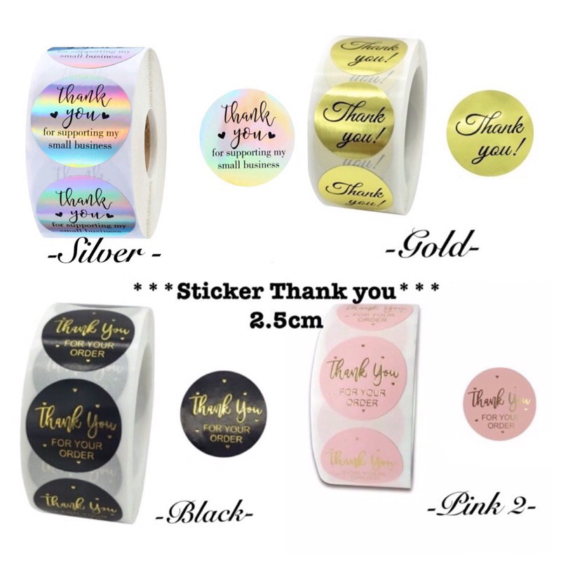 

Sticker Label Makanan isi 50 pcs Stiker Hampers Logo Thank You For Your Order / Stiker Packing / Stiker Terimakasih / Sticker thank you