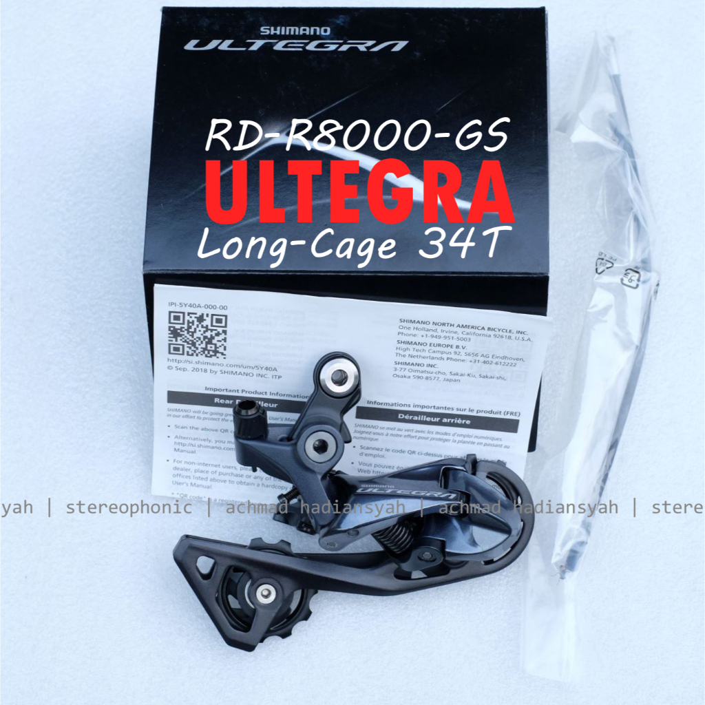 ORIGINAL SHIMANO.. RD ULTEGRA R8000 GS Long Cage Max 34T RD R8000 GS RD GS R8000 RD Shimano ULTEGRA 