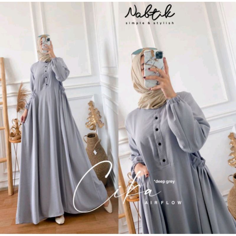 Gamis chika.Cringkle air flow