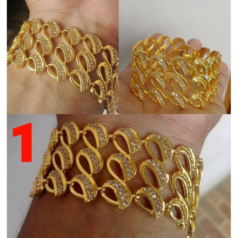 Gelang Emas muda kadar 15% (CEK BERAT DI VARIASI)