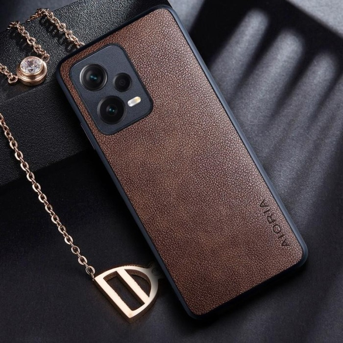 REDMI NOTE 12 PRO 4G/5G / NOTE 12 CASE LEATHER CASE AIORIA LEATHER COVER TPU SILIKON SOFTCASE