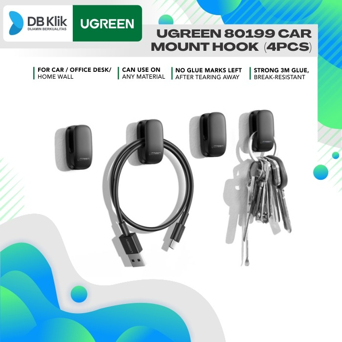 Car Mount Hook UGreen 80199 (4pcs) - Organizer Hook Hangers 80199