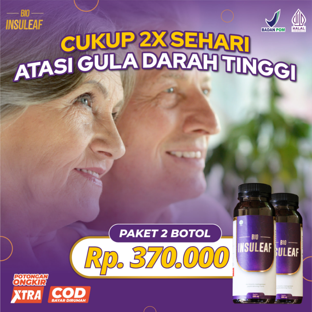 Bio Insuleaf Herbal Diabetes Ori 2 Botol