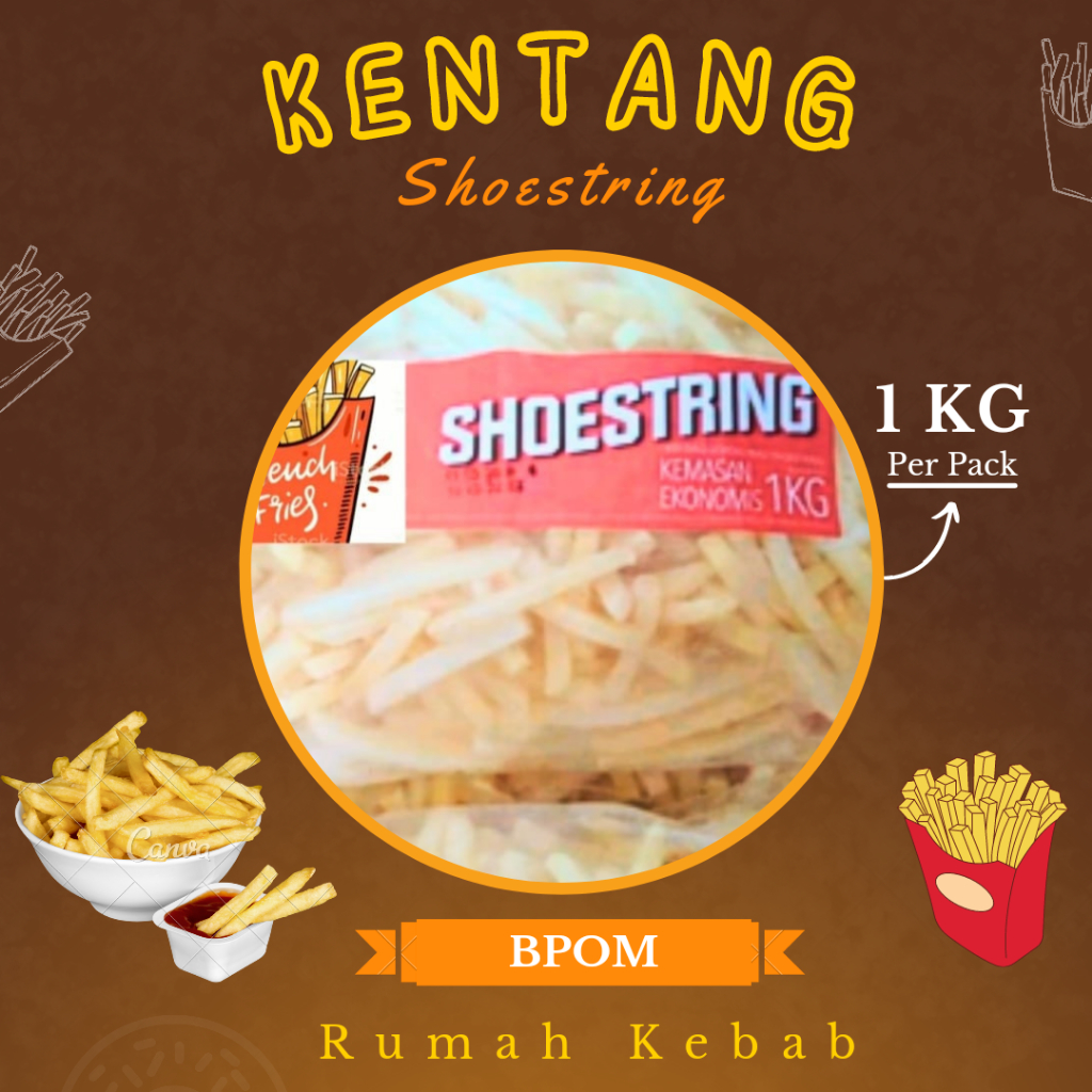 

Kentang Shoestring 1kg - Aviko Premium Kentang Beku 1kg - Kentang