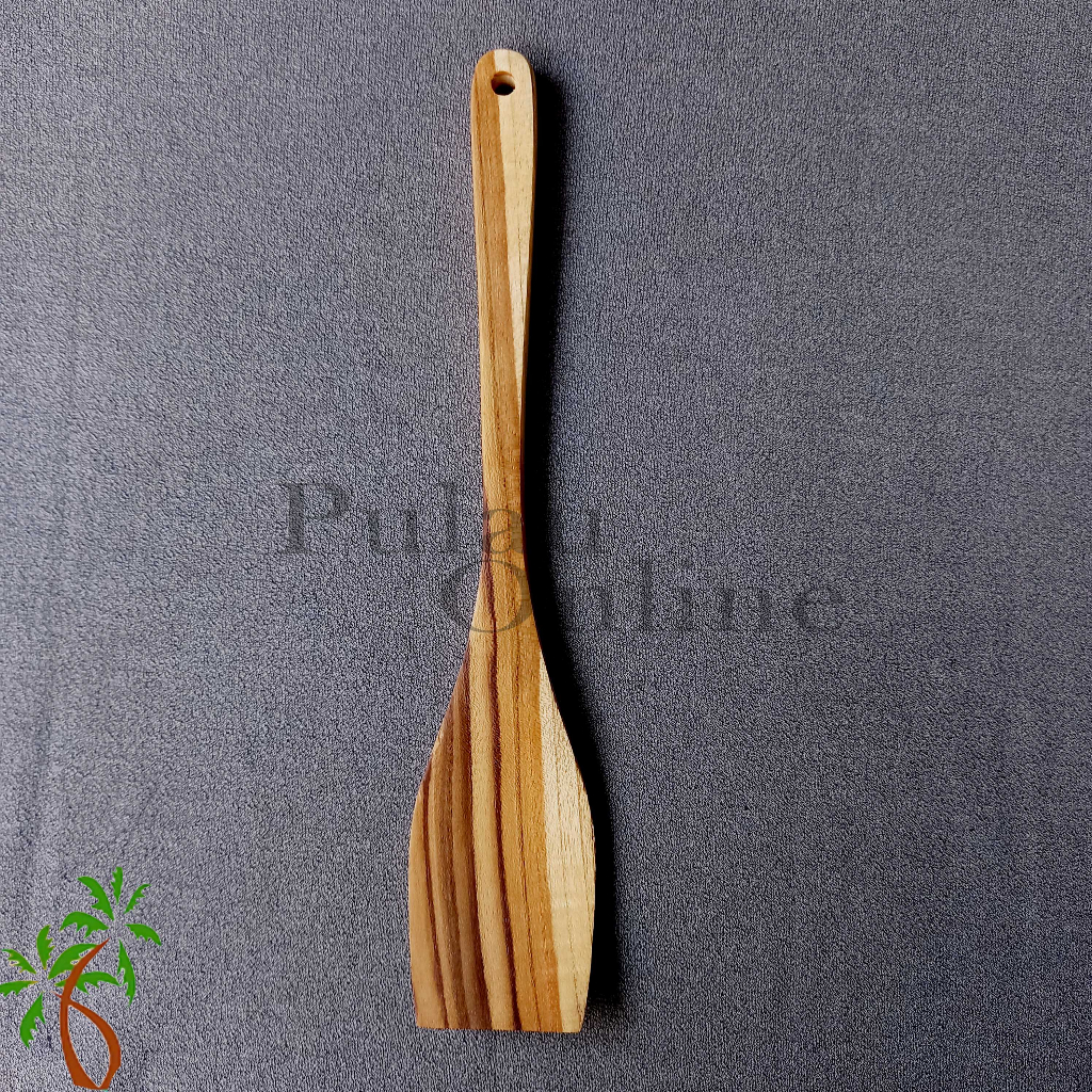 Spatula Kayu Sawo 30cm - Sodet Kayu  - Sutil Kayu Sawo