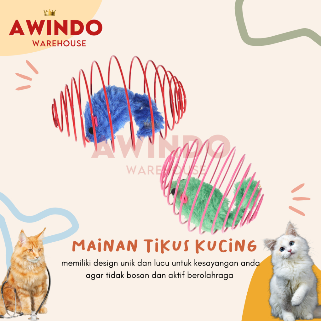 MAINAN SANGKAR TIKUS - Mainan Kucing Rangkai Tikus Interaktif