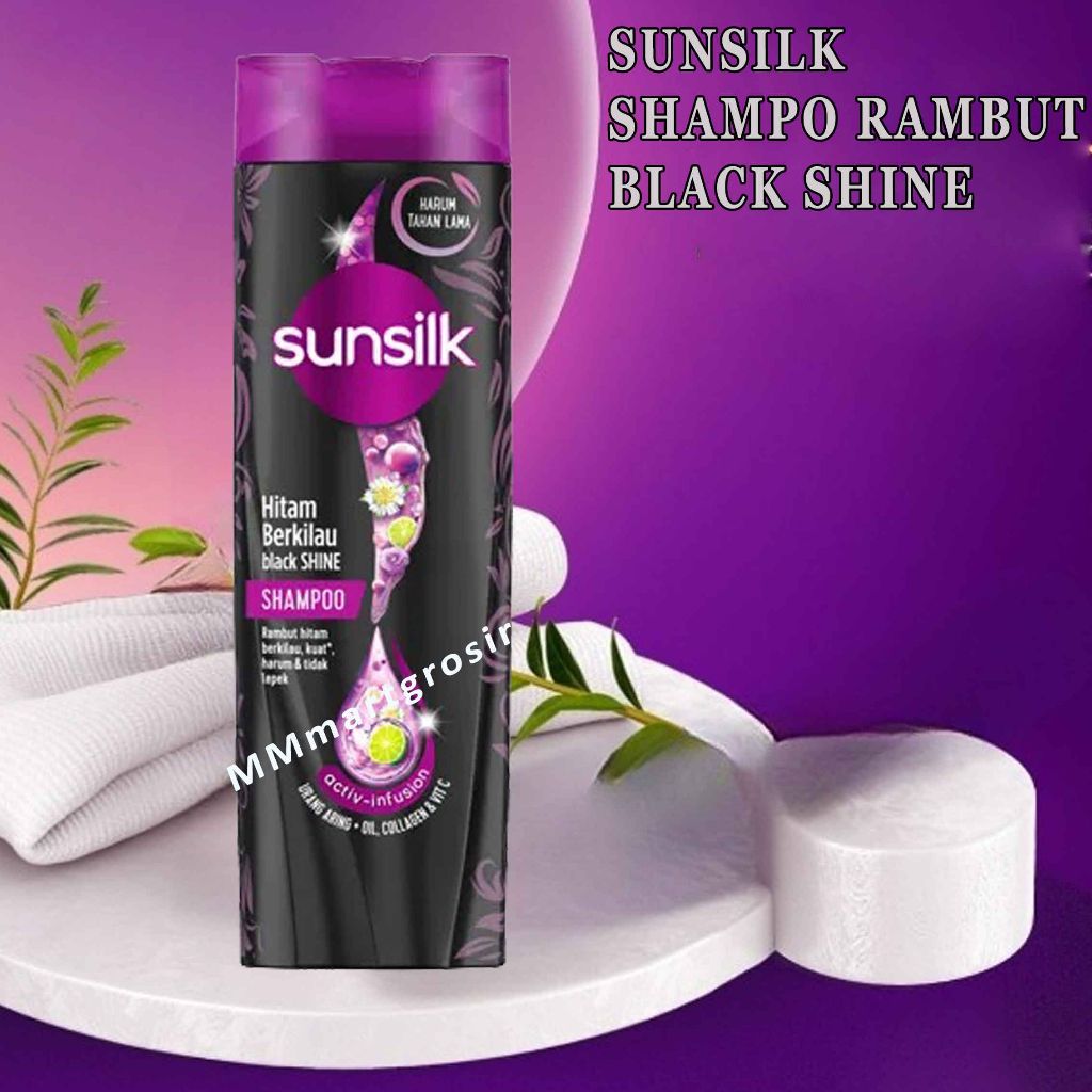 Sunsilk/ Shampo Rambut/ Shampo Sunsilk/ Black Shine/ 160ml