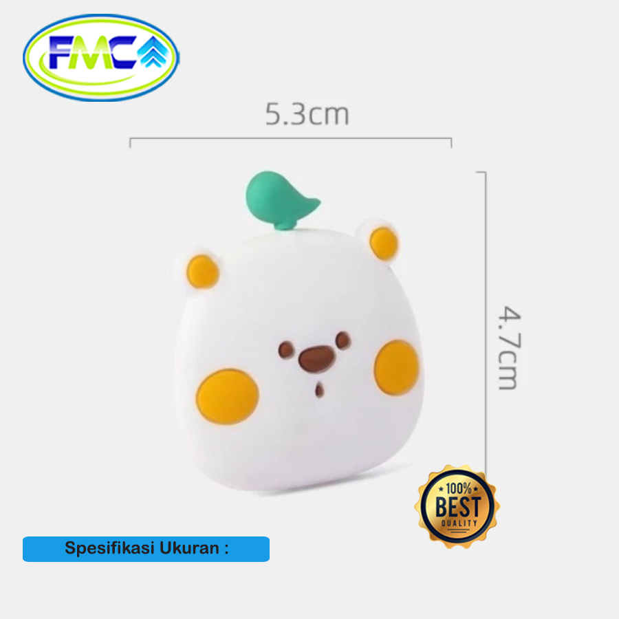 Pelindung Bantalan Gagang Pintu Silikonne Karet Penahan Benturan Pintu Dinding Tembok Tempel Motif Karakter Kartun Lucu