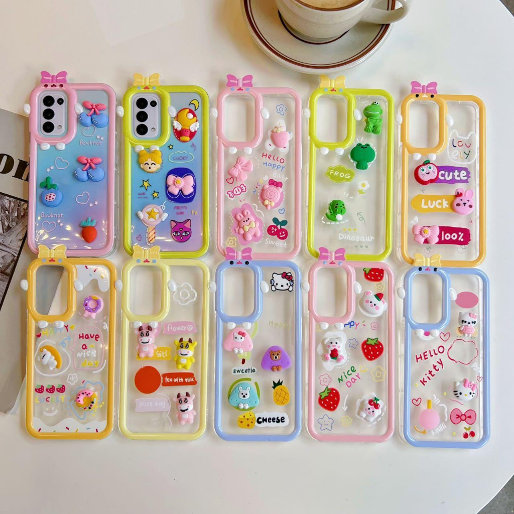 LUXURY CASE 3D BONEKA TIMBUL SOFTCASE KARAKTER BONEKA SAMSUNG A52 REDMI 9A A1 2022 VIVO Y16