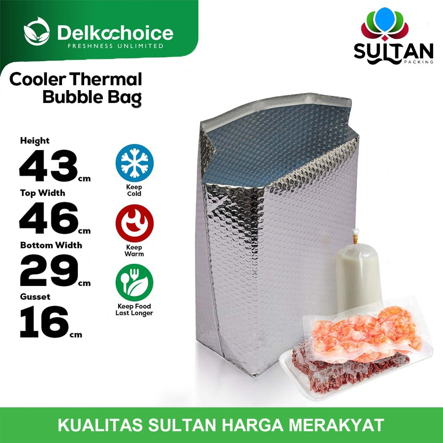 

Tas cooler insulated pouch cooler thermal bubble bag satuan