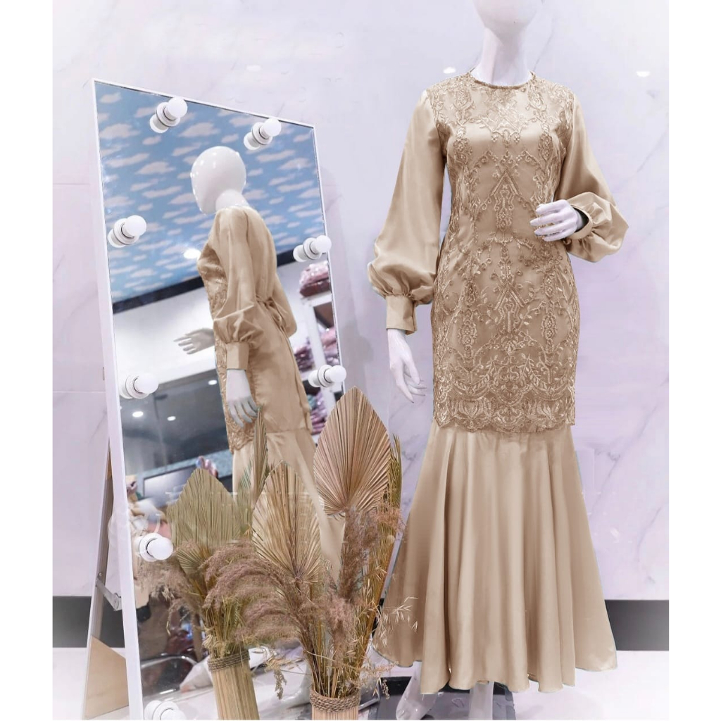 XC - Maxi Dress Drupadi Duyung / Pakaian Wanita Kekinian Terbaru Trendy / Dress Pesta Kekinian